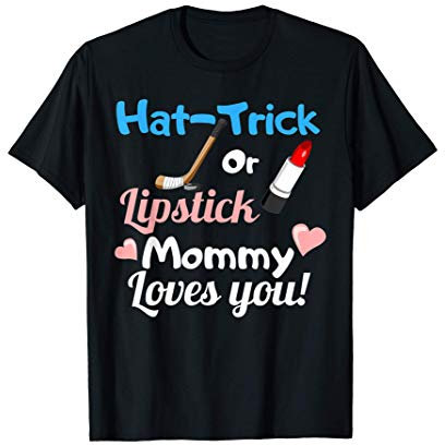 New Baby Gender Reveal Party Hockey Mom Lover Gift T-Shirt