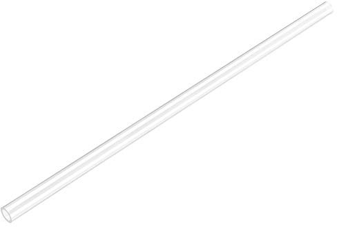 sourcing map 2Stk. Klar steif Rohr 4mm(5/32'') ID x 6mm(1/4'') OD x 1Ft Länge Rund Plastik Polycarbonat Schlauch