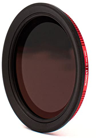 'Moment Variable ND Filters (2-5 Stop & 6-9 Stop) - Schott B270 Pro Cinema Glass, Anti-Reflective Nano Multi-Coated, 2 Models for Precise Light Control (6-9 Stops, 52mm)