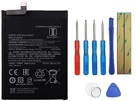 Swark Batería BN57 compatible con Xiaomi Poco X3 NFC con herramientas