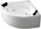 XXL Whirlpool Badewanne Paris MADE IN GERMANY mit 8 Massage Düsen LED Beleuchtung Licht 155 x 155 cm Luxus Eckwanne Spa runde Eckbadewanne innen günstig (Ohne Armaturen)