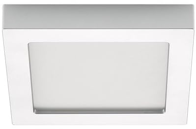 PRIOS LED Deckenleuchte Alette (Modern) in Alu aus Aluminium (1 flammig,) - Lampe Deckenlampe Badezimmerleuchte