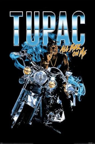Pyramid International Tupac Shakur Poster All Eyez Motorcycle