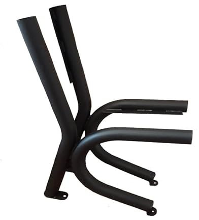 Bankbeine 2stk. 40x87cm schwarz pulverbeschichtet Bankkufen Bankgestell Stahl Gartenbank Beine
