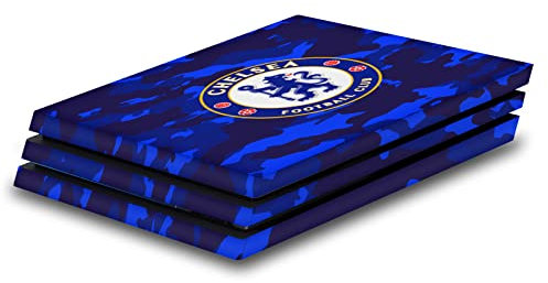 Head Case Designs Offizielle Chelsea Football Club Camouflage Kunst Vinyl Haut Gaming Aufkleber Abziehbild Abdeckung kompatibel mit Sony PlayStation 4 PS4 Pro Console