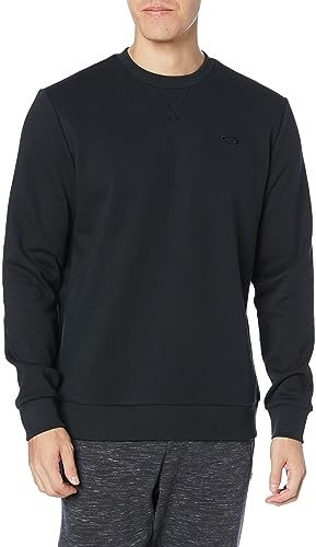 Oakley Men's Relax Crew Sweatshirt 2.0, Blackout, M
