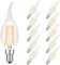 MZYOYO E14 Kerze LED Lampe,E14 4W Kerzenform Glühbirne,2700K Warmweiß,4W ersetzt 40 Watt,Vintage Kerzenlampe für Kronleuchter,400lm,Nicht Dimmbar,Klar,10 Stück(1er Pack)