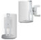 shinar Métal Lot de 2 Supports muraux Compatible avec Sonos Era 100,Sonos One,One SL et Play:1 Orientable jusqu'à 360°,Inclinable -70°/+70° Rotation sans vis de réglage Blanc