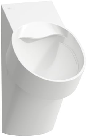 LAUFEN Val Absauge-Urinal, ohne Löcher für Deckelmontage, spülrandlos, 305x365x560mm, H8402857580001, Farbe: Graphit matt