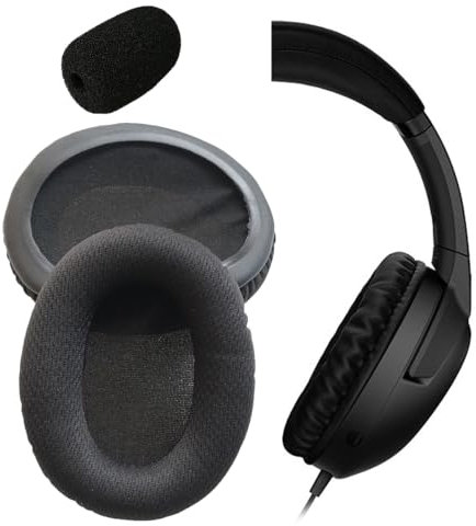 V-MOTA ROG Strix Go Ear Pads for ASUS ROG Strix Go Core Electro Punk Gaming Headphones (1 Set) (Black mesh Fabric)