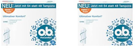 o.b. ProComfort® Super 54 Tampons (Packung mit 2)