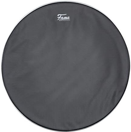 Fame FMHD22, 22 Mesh Head, Noiselezz Black, Double Ply, E-Drum Mesh Head, kompatibel mit E-Drum Sets