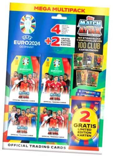 Topps UEFA Euro 2024 Trading Cards Germany Match Attax Karten - EM Sammelkarten - 1 Ultra Multipack