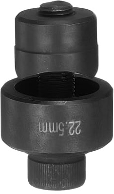 QUARKZMAN Blechlochstanze 22,5 mm aus Lagerstahl präzises Schneiden | manuelle Durchschlagwerkzeug-Set für Metallblech, Spüle, Edelstahl, Schwarz