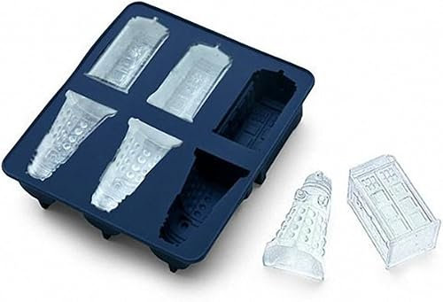 Dr. Doctor-Who Eiswürfelform – Tardis Daleks Silikonform für Schokolade, Gelee, Shots, Seifen (1)
