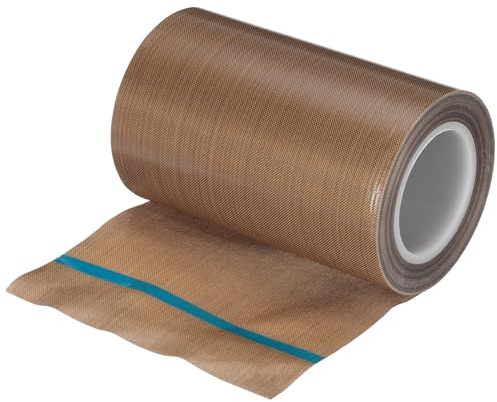 sourcing map 9m/30 Feet,100mm/3.9 Inch PTFE Tape,PTFE Fabric Tape,Adhesive PTFE Film Tape for Vacuum Sealer Machine,Hand Sealers High Temperature,Brown