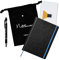 TOBJA Terminplaner 2026 A5 Set - Buchkalender 2026, Froschtasche, Pen-Loop, Touchscreen Kugelschreiber, Stoffbeutel (Nero +Zubehör)