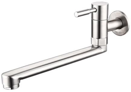 Einfach zu installierende Wandhalterung Küchenarmatur Modern & Spültischarmatur Edelstahl Wasserhahn für Doppelspülen & Bequeme Nutzung