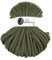 Flechtkordel Jumbo - 9mm - Baumwollkordel Baumwollgarn Garn Kordel Makramee Schnur Kordelband Natur Baumwolle DIY-Basteln 30m - Avocado