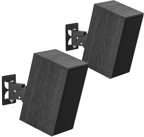 Chunxiao Lot de 2 supports de haut-parleur réglables pour haut-parleur R-50M RP-502S Klipsch - Support mural en métal pour haut-parleur d'étagère Klipsch - Peut supporter jusqu'à 18 kg avec kit de