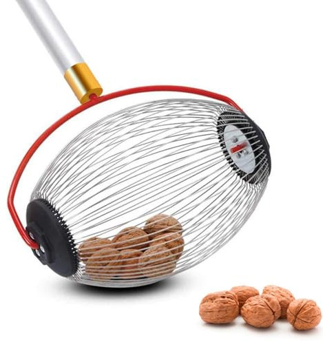 Récupérateur De Noix, Rouleau Ramasse Ramasse Noix, Noix Châtaignes Rouleau Ramasseur avec Tige Télescopique Collecteur, Outils Jardin Sélecteur Golf