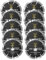 115mm Mortar Raking Discs Fast Removal of Brickwork Pointing Mortar - 4.5 Diamond Mortar Rake Blades (Pack of 10)