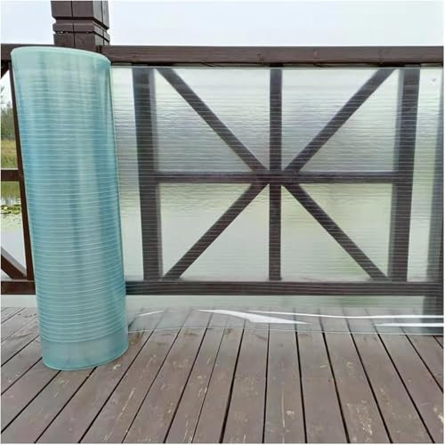 JIwqDY Planchas Transparentes Tejados, Placas de Policarbonato para Techos, Invernadero Panel Aislamiento Fibra de Vidrio, Marquesinas Exterior Terraza Jardín(0.5x5m)