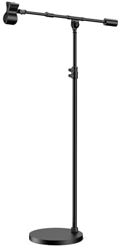 InnoGear Mic Stand, Max Height 82.28 Microphone Stand Floor Detachable Boom Mic Arm Stands with Weighted Base for Blue Yeti HyperX QuadCast Shure SM58 Samson Q2U Fifine K669B Singing Stage