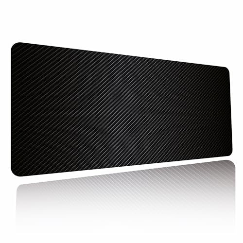 pixly® XXL Mauspad 90x40 cm; Office & Gaming Mouspad; Rutschfestes Computer Gamer PC Maus-Pad, Tastatur & Schreibtischunterlage; Büro Home-Office Tischunterlage (Carbon, 900x 400 mm)