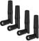 Eightwood Lot de 4 antennes WiFi double bande 2,4 GHz 5,8 GHz RP SMA pour PC, ordinateur de bureau, carte PCIe, FPV, routeur Wi-Fi, carte réseau Wi-Fi, etc.