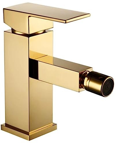 Ottone Mano Bidet Rubinetto Set Kit per Bagno Maniglia Singola WC Bidet Rubinetto con Acqua Fredda e Calda Miscelatore Rubinetto