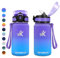 KollyKolla Botella Agua Acero Inoxidable 500ml, Botella Agua con Pajita, sin BPA, a Prueba de Fugas, Cantimplora Termica Reutilizable para Camping, Niño, Niña, Adulto, Bicicleta, Escuela, Fitness