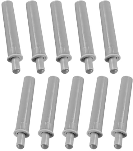 ApexPine 10 Pcs Grey Soft Close Cabinet Dampers for Doors & Drawers | 10 pack grey hydraulic soft close dampers, for cabinet drawer wardrobe home furniture buffer accessory