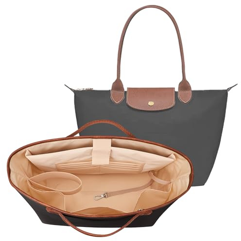 KALIDI Handtaschen Organizer für Longchamp Le Pliage,Taschenorganizer Longchamp Taschen Organizer Wasserdicht mit Multifunktionalen Taschen Großes