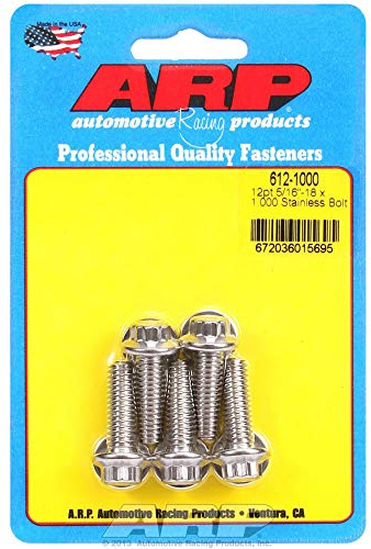 5/16-18 x 1.000 12pt SS Bolt