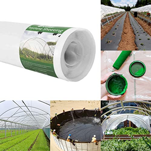 Elixir Gardens « 10m x 2m Clear Polythene Sheeting | UV Treated | 500g / 125mu