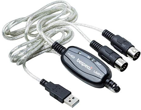 bespeco BMUSB100 - Cavo interfaccia USB/MIDI per tastiera/PC