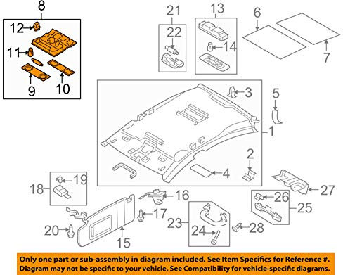 Original Volkswagen VW Ersatzteile LED Innenleuchte / Leseleuchte (Golf 5, 6, Jetta, Passat..)