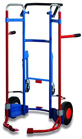 Reifenkarre mit Teleskopauszug RAL5010 Enzianblau Reifen Radsatz Lenkrolle