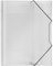 VELOFLEX 4442290 - Sammelmappe Crystal DIN A4 transparent, PP, mit Gummizug, Eckspannermappe, Ordnungsmappe, Zeichenmappe, 1 Stück