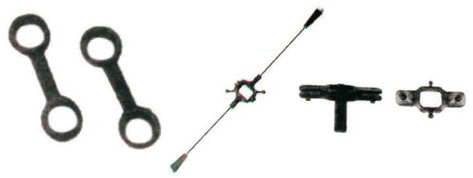 Ninco 7310032 - Air Ersatz-Set für Mini Alu 180 Verbinder, stabilile-Stange, Blatthalt