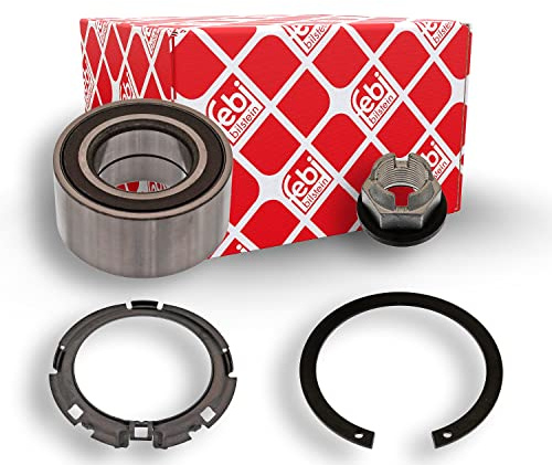 febi bilstein 23253 Radlagersatz mit Kronenmutter und Sicherungsring, 1 | Kompatibel mit: MERCEDES-BENZ CITAN Kasten/Großraumlimousine, CITAN Mixto, CITAN Tourer, RENAULT CLIO II
