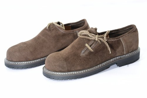 Okotberfest Lederhosen Haferl Shoes by lederhosen4u in dark brown suede leather, 12