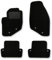 Bär-AfC Auto Fußmatten Classic passend für Volvo S60 P2 2000-2009, Autoteppiche Nadelvlies Schwarz, Rand Kettelung Schwarz, Textiler Trittschutz, Set 4-teilig, VO04043