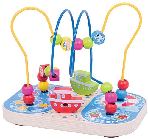 Bigjigs Toys Maritime Holzperlen Motorikschleife