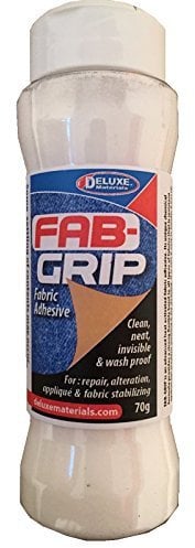 Crafty Products Fab-Grip - Pegamento para tejido, se aplica mediante plancha, alternativa a pegamento