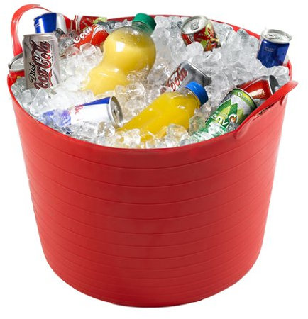 42L Drinks Flexi TUB Ideal for Christmas Parties New Years EVE Halloween, Apple Bobbing Alcohol ICE Bucket Bottles CANS (Green)
