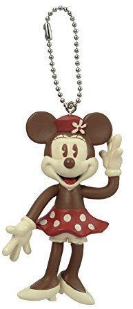 Key Chain - Disney - Minnie (Brown) PVC Bendable New 85633