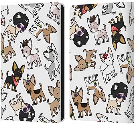Head Case Designs Chihuahua Modèles de Race de Chien Étui Portefeuille en Cuir Compatible avec Apple iPad Air 2 (2014)