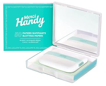 Merci Handy - Mattierendes Papier - 50 Blätter - Kontrolle von Glanz - Ausgleich von Sebum - Für alle Hauttypen